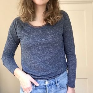 Madewell grey scoop neck top